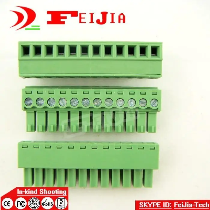 

Free shipping (10pcs/lot) 15EDG-3.81-12P 12Pin Plug Screw Terminal Block ROHS connector 3.81mm