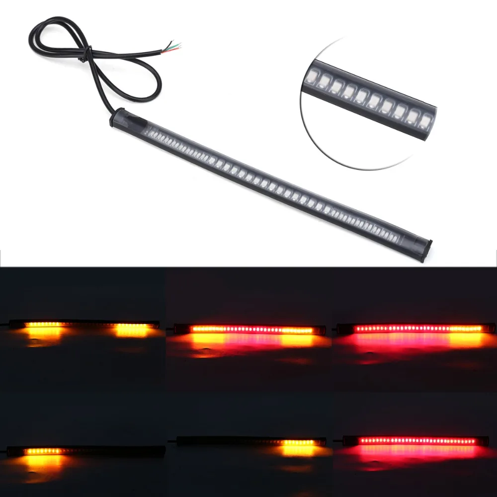 

Car-Styling Universal Flexible 12V 48 LED SMD Strip Turn Signal Light Motorcycle Brake Stop Signal Light Motorcycle Accessories