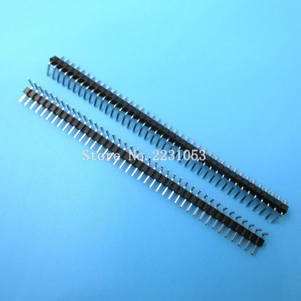 10pcs lot 2mm 40 pin male single row pin header strip pin header angle