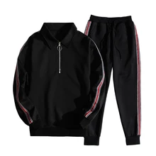 Г. Лидер продаж 2 шт. комплект на молнии с длинными рукавами куртка с капюшоном костюм мужские утепленные зимние лоскутные куртки хип-хоп костюм мужской спортивные костюмы