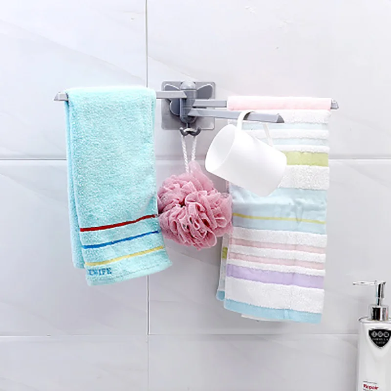 Bathroom Hanging Towel Support Waterproof 180 Degree
