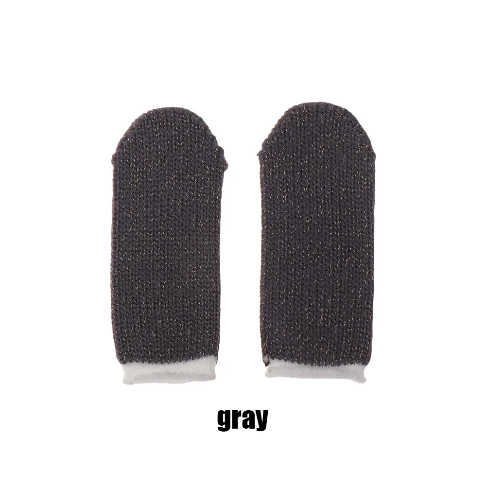 grey 1 пара мобильный палец стойло чувствительный игровой контроллер Sweatproof дышащий палец кроватки аксессуары для iphone Android смартфон - Цвет: grey