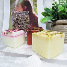 OMYLADY охлаждающее цветочное мыло ручной работы, чистое растительное эфирное масло, мыло для ванны, очищающее средство для лица, глубокое очищение, увлажнение кожи