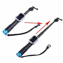 SHOOT 39 inch Extendable Handheld Selfie Stick Monopod for Gopro Hero 5 4 Session 3 SJCAM Xiaoyi 4K Camera with Wifi Remote Case