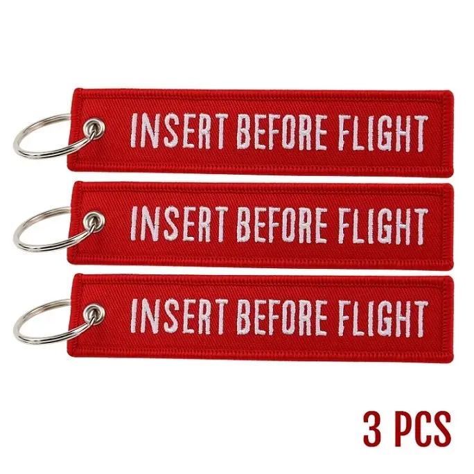 INSERT Remove Before Flight авиации подарки цепочка для ключей с брелоком для мотоциклов, скутеров и ключи для автомобиля Брелки брелок OEM Ювелирное Украшение, 3 шт./лот - Цвет: INSERT