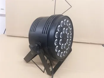 

6pcs /24x18w LED Par Light RGBWA uv 6 in 1 Flat Color Par Light DMX512 Professional Stage DJ Lighting Equipment Party Night Bar