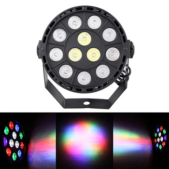 

12 LED RGBW LED Light Mixing 8 DMX CH IP20 Led Par 15W DMX Par Light Dj Light for Party Disco EU Plug