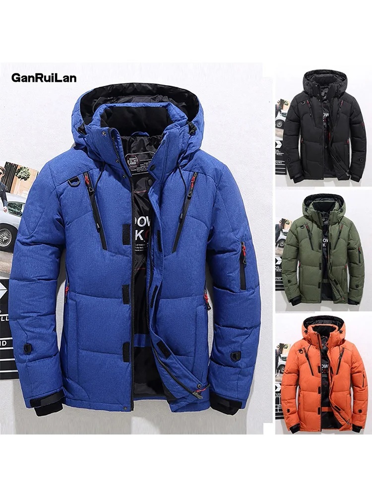 lower price  Jackets Men Winter Casual Outwear Windbreaker Jaqueta Masculino Slim Fit Hooded Fashion Overcoats H