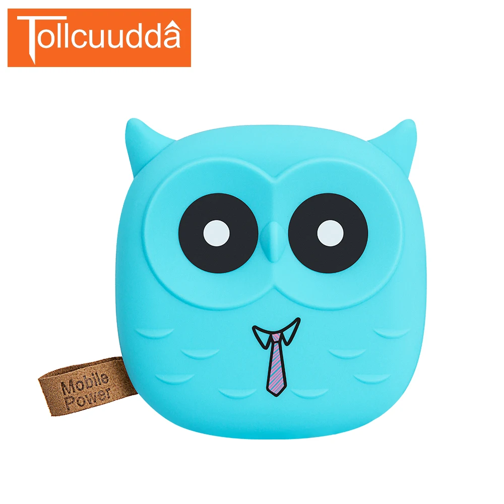 Tollcuudda мультфильм сова 5000 мАч для Iphone Xiaomi запасные аккумуляторы телефонов