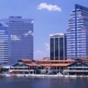 Skyline Jacksonville FL USA Poster Print (36 x 12)