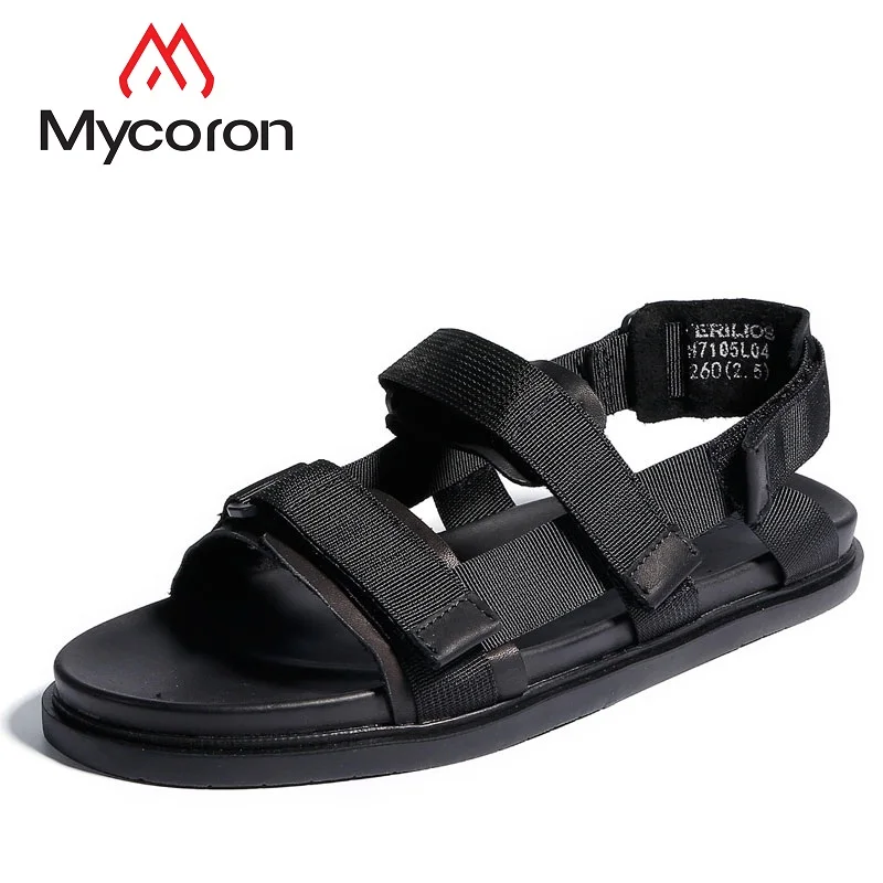 

MYCORON Men Breathable Casual Sandals Handmade Comfortable Outdoor Shoes Fashion Shoes Classic Style Male Shoes Sandalen Heren