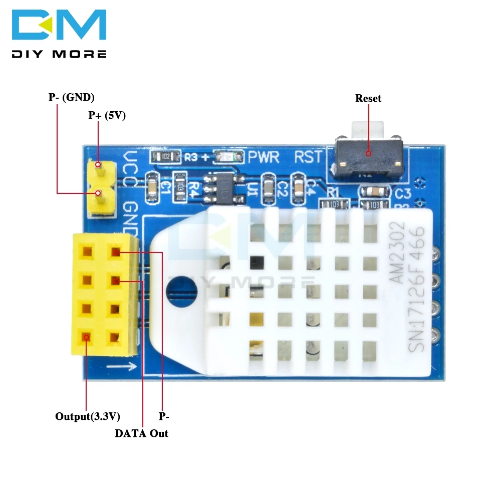 ESP8266 ESP-01/01 S AM2302 DHT22 датчик температуры и влажности плата модуль Wifi беспроводной Щит Модуль Замена SHT11 SHT15