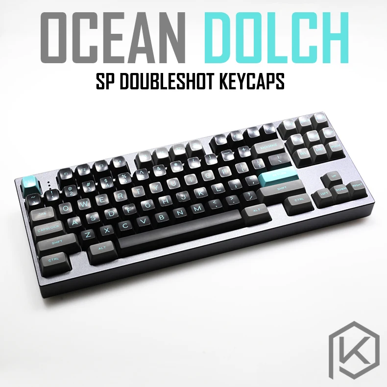 

SP doubleshot keycaps set Ocean Dolch sa profile plastic for keyboard gh60 xd60 xd84 cospad tada68 rs96 zz96 87 104 660