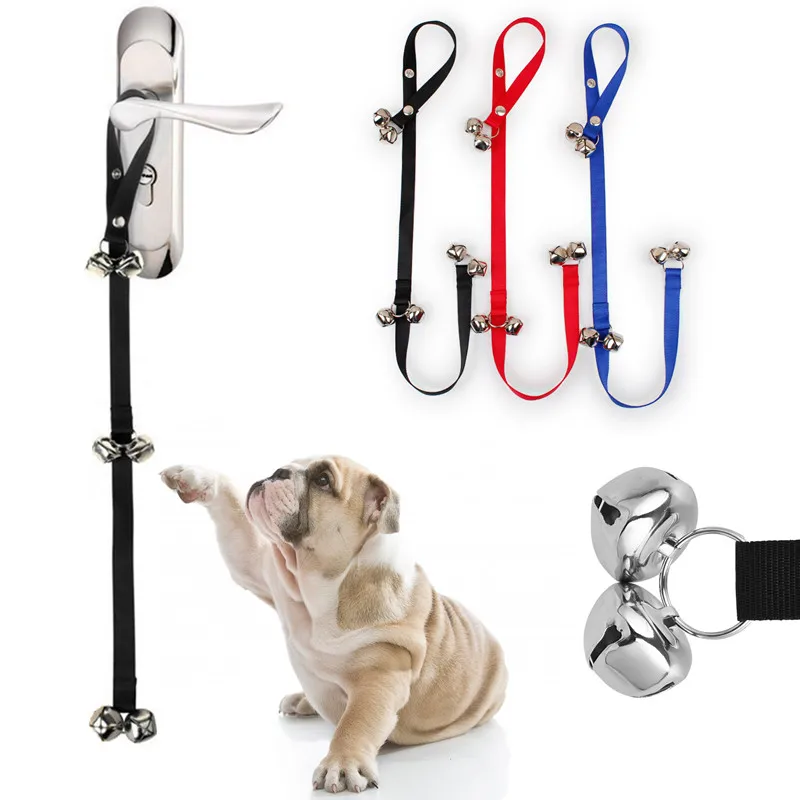 

Pet Dog Door Bell Nylon Rope Toy Cat Puppy Going Out to Prevent Loss Adjustable Length Alarm Training Rope Dog Supplies Toy