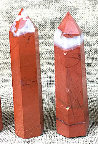 

1PC Natural quartz crystal ruby crystal rod point healing 60-70mm