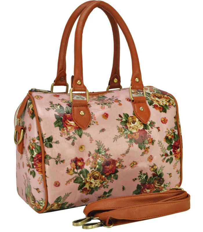 Women Handbags Oilcloth Bags Wild Flowers Print Design Tote Bag Women Handbags Oilcloth Bags Wild Flowers Print Design Tote Bag S Shoulder Travel Aqq1837 In Top Handle From Luggage On