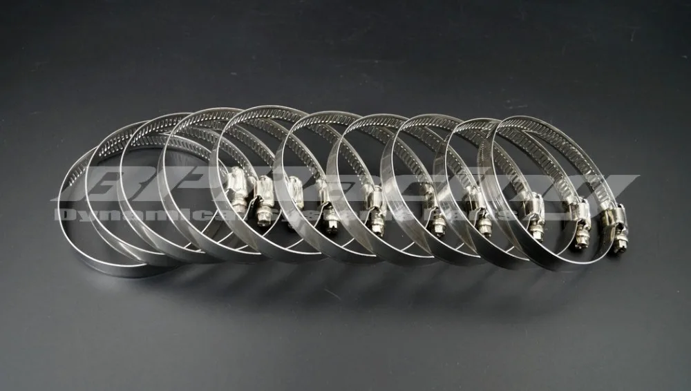 

10 Pcs x 1.73" (44 mm)/ Clamping Range 21 mm to 44 mm Stainless Steel Clamps