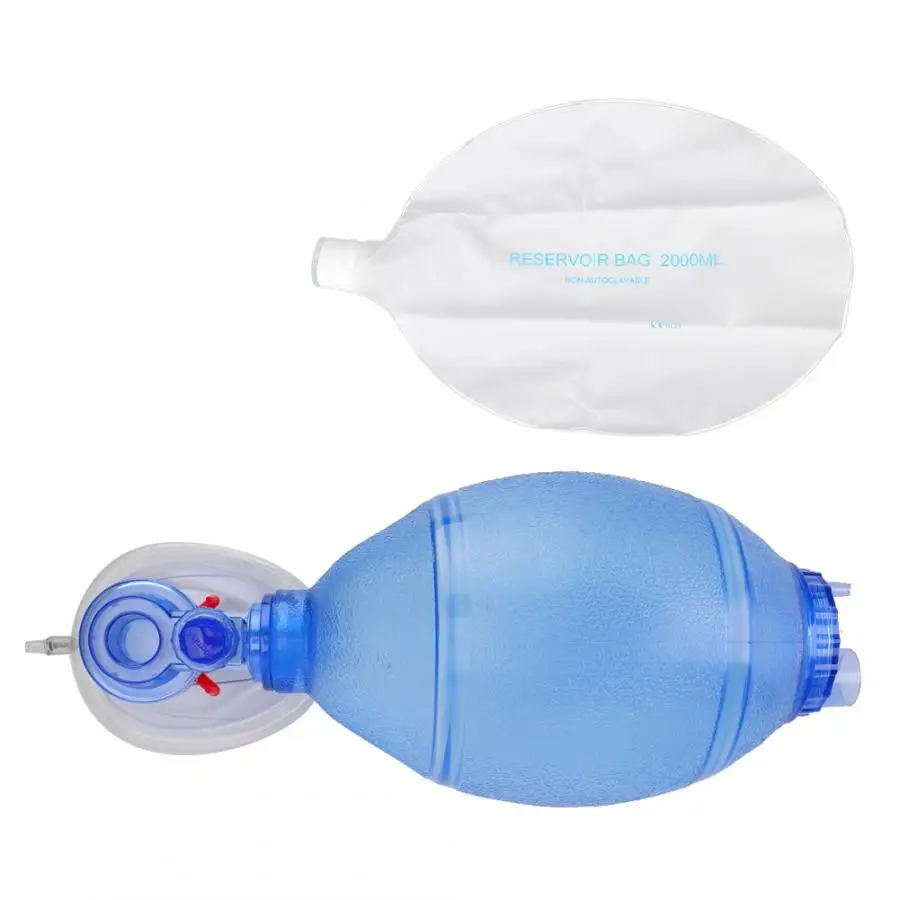 Простая самопомощь ручной реаниматор кислородная трубка аптечка кислородная трубка и резервуар мешок ПВХ мешок и прозрачная маска