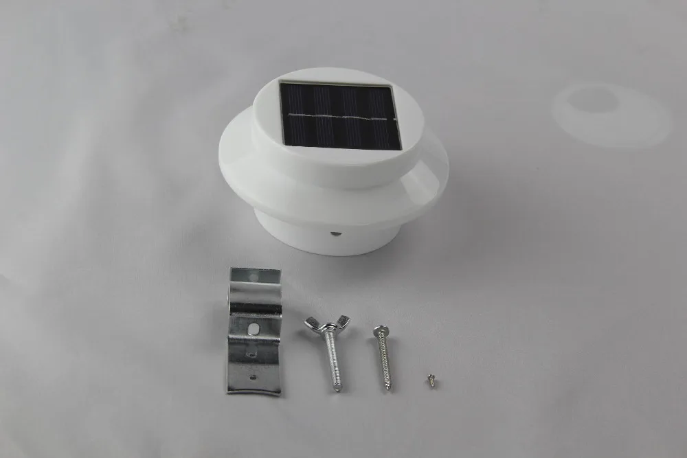 Outdoor Solar Powered 3 LED Wall Path Landscape Garden Fence Light Lamp Shop 13 (2)