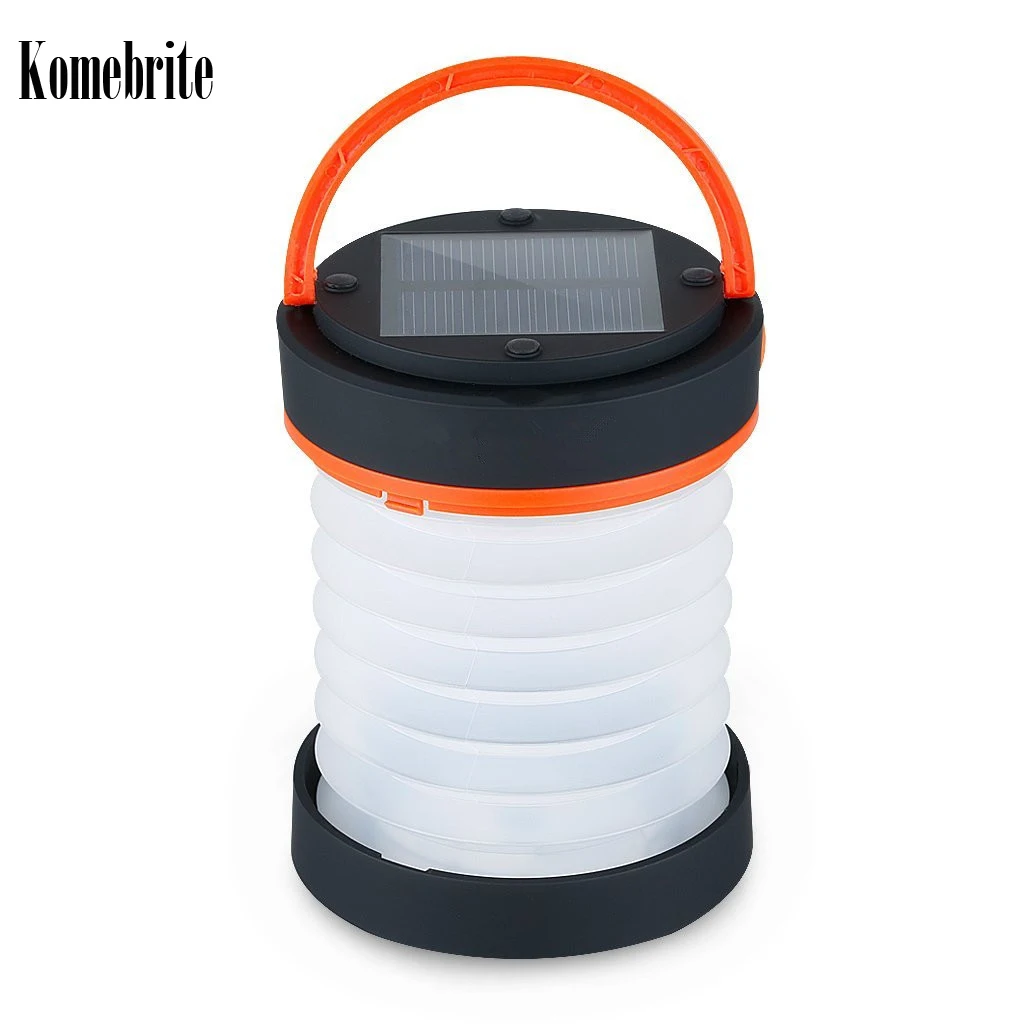 solar power LED Foldable camping light USB rechargeable solar lamp 3