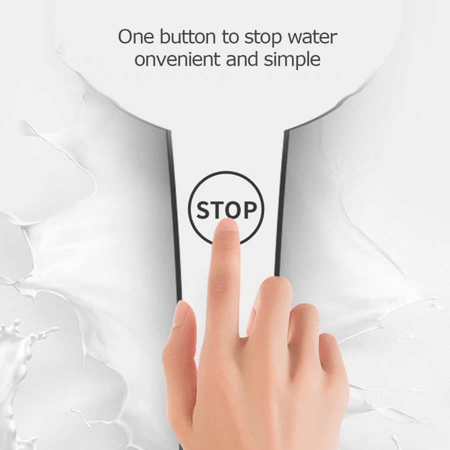 Светодиодный душ для ванной комнаты, одна кнопка, водосберегающая душевая головка, спа-распылитель, спринклерная головка
