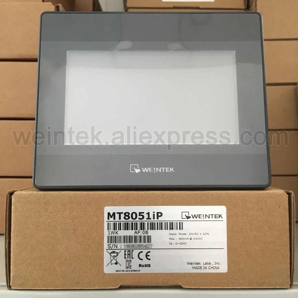 MT8051iP Weintek/Weinview HMI 4.3 inç Dokunmatik Panel, Dahili Ethernet ...