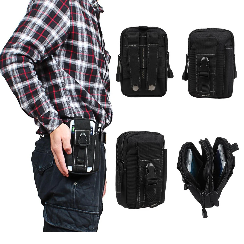 

Men Tactical Outdoor Army Holster Belt Bags Mobile Phone Bag Cover Case For Blackberry 9930 9900 9800 9790 9700 9650 with Zipper
