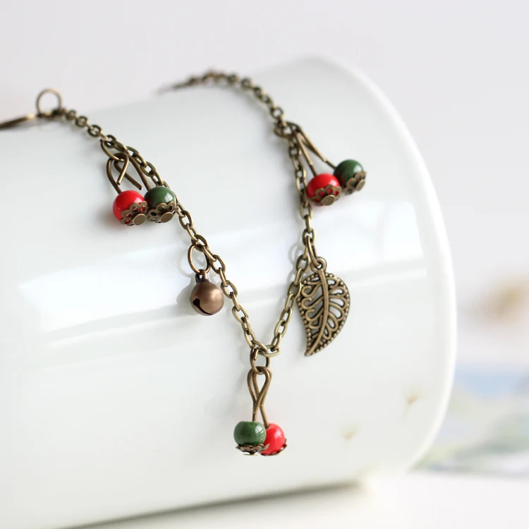 

Creative fashion handmade ceramic anklets small jewelry national wind parts free shipping #1801