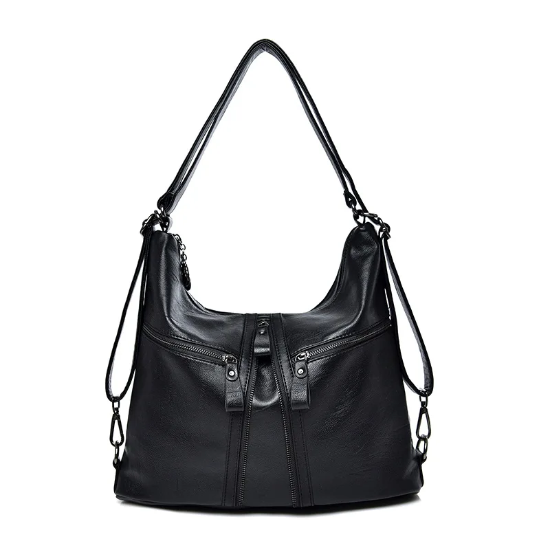 ELUNICO 2019 корейский стиль Street Leisure Multifunctional Tote сумки для женщин кожаные сумочки