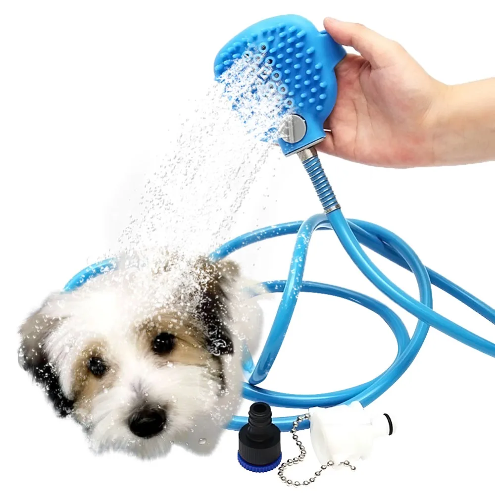 Pet Bathing Tool Comfortable Massager Shower Tool Cleaning Washing Bath