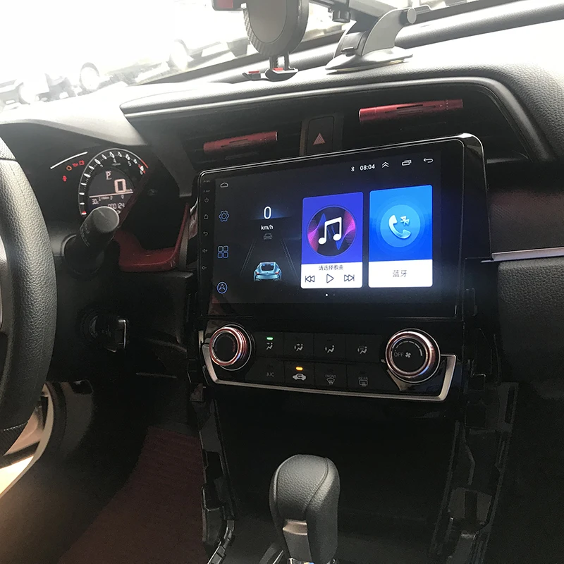 Discount 9" 2.5D IPS Android 8.1 Car DVD Multimedia Player GPS For Honda Civic 2015 2016 2017 2018 audio car radio stereo navigation wifi 3