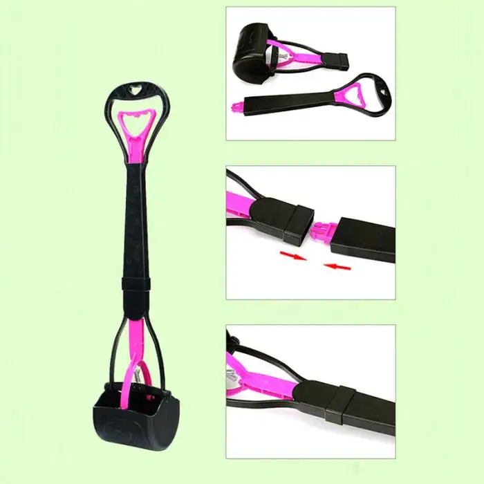 Собака отходов легко пикап Pooper Scooper ходьба Pet Poo Poop Совок захвата Picker 669
