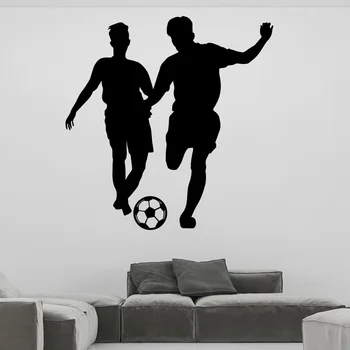 

Carved Football Boy Wall Stickers Wallpaper Vinyl Removable Room Decoration Decor Living Room Bedroom Wall Decals