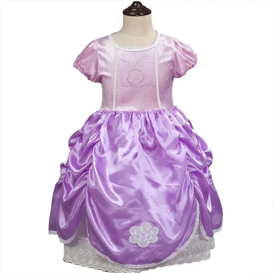 Girl Princess Sofia Dress Baby Girls Summer Dresses Sophia Sofia