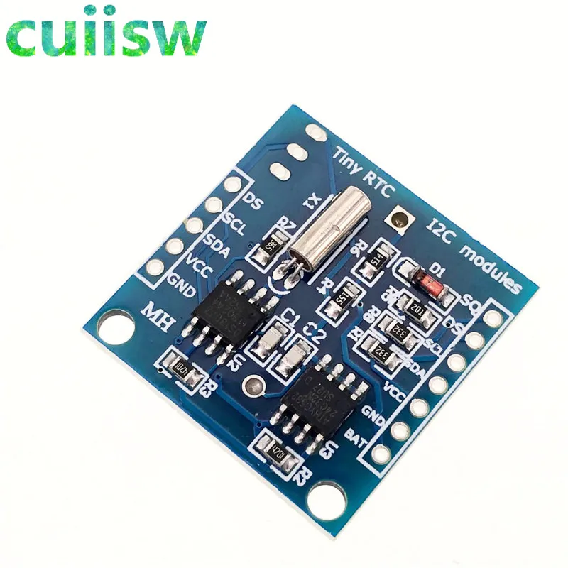 Cuiisw крошечные RTC igc модули 24C32 памяти DS1307 часы RTC модуль для arduno(без батареи