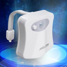 Motion Activated Toilet Night Light MAZ-TEK Bowl LED Lights 8 Color Sensor Lights Toilet lights