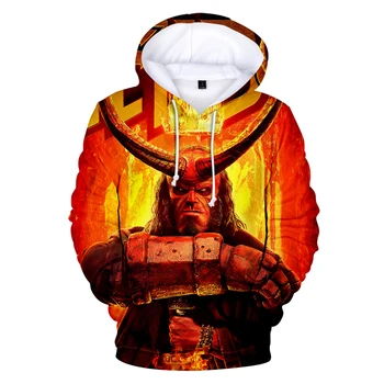 

Hellboy Rise of the Blood Queen Anung Un Rama coat hot autumn and winter hooded sweatshirt coat unisex couple parent-child