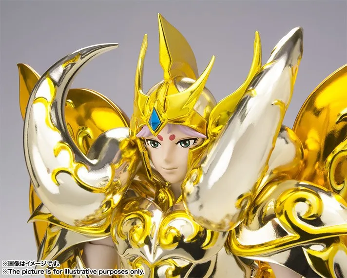 Красивый ангел-натуральная Bandai Saint Seiya Cloth Myth, EX Soul золота Бог Aries mu фигурку