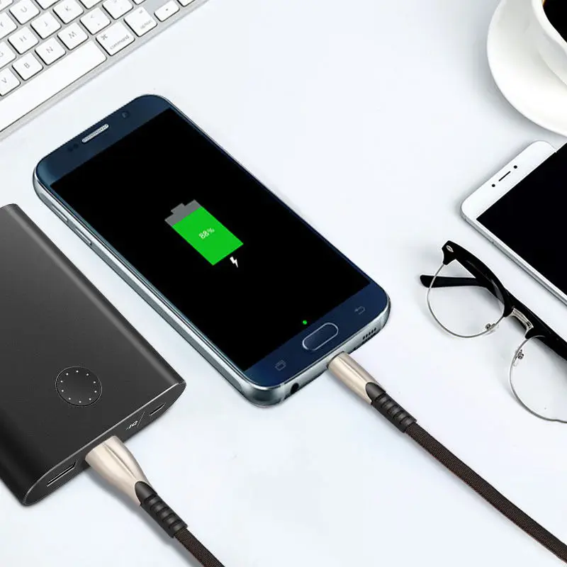 

Micro-Usb Charger Fast Charging Cable For Xiaomi Huawei Microusb Data Cord Wire For Android Mobile Phone Cables(Gray Silver +B#8