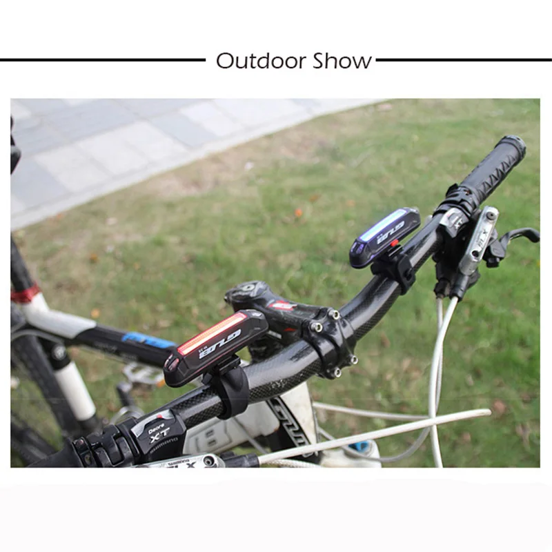 Best GUB High-Light Bike Lights Ultra-light Safety Warning LED USB Rechargeable Front Rear Lamp Bicycle Light Tail 3 Colors 5