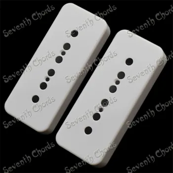 

2Pcs White Soap-bar guitar Pickup Cover For Electric Guitar Soapbar Guitar Humbucker Cover lid shell top guitar accessories
