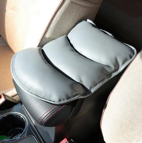 Car styling PU Leather Car Armrests Cover Pad Mats For FIAT 500 Tipo