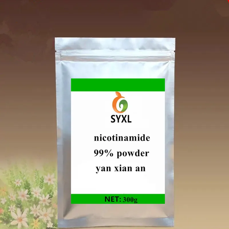 Чистый из нетканого материала с натуральным витамином B3 Никотинамид порошок никотинамид нуклеозид 99% Ян Сиань анти-старения перевозка - Цвет: 300g