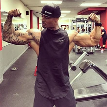 Muscle Guys Gyms Clothing Fitness Men Tank Top Mens Bodybuilding Stringers Tank Tops workout Singlet Sporting Sleeveless Shirt