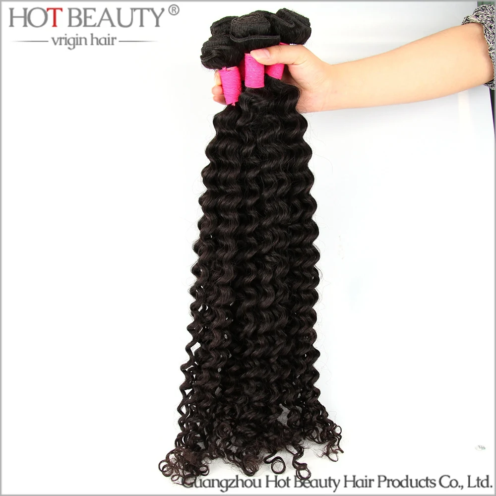 Buy Brazilian Virgin Hair Remy Human Hair Deep Wave Hair Weave wholesale 10pcs