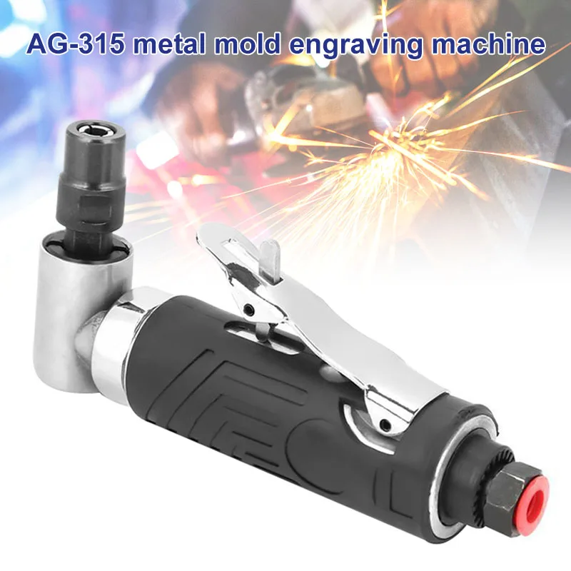 

90 Degree Pneumatic Angle Grinder with Safety Lever for Hardware Mold LO88