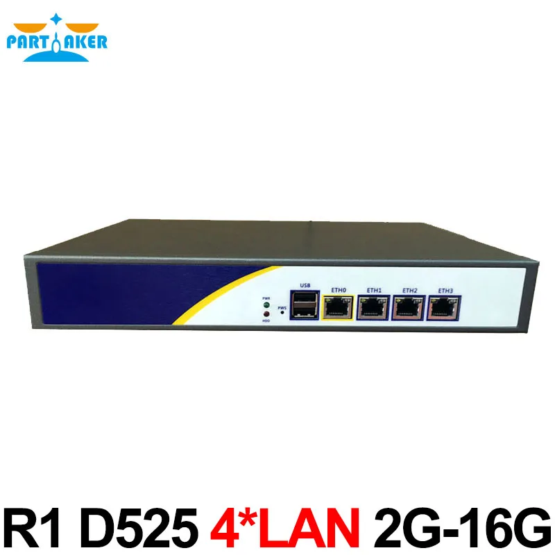 Firewall Hardware with Intel Atom D525 Processor 4 82583v Ports 2G RAM 16G SSDfirewall