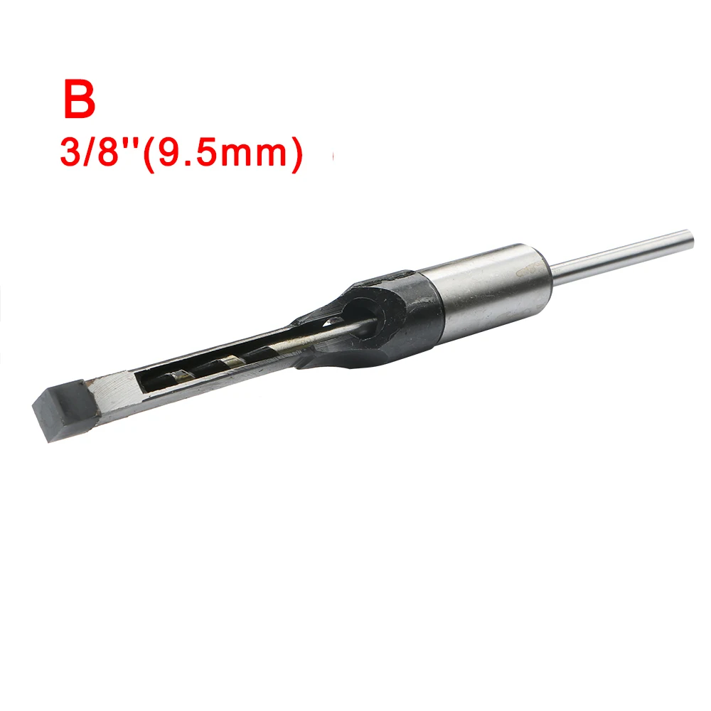 High Hardness HSS Metric Mortising Chisel Square Hole Drill Bit Cutter Tool