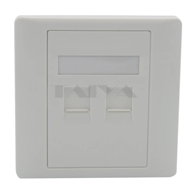 Сетевая настенная панель CAT6 RJ45 с двумя портами|network wall plate|wall platenetwork |