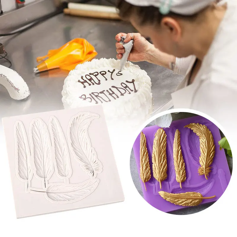 

Kitchen DIY Silicone Cake Mold Cookie Chocolate Mould Wedding Cake Decorating Tool Fondant Sugarcraft Molds Bakeware Color Redom